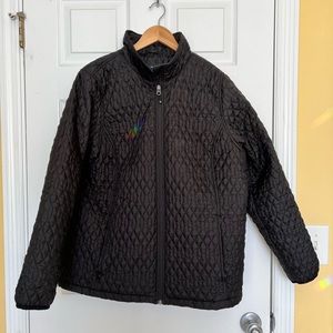 Lands End 1X (16-18W) primaloft coat black